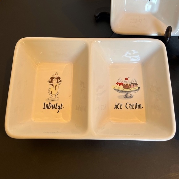 Ceramic Ice Cream/Sweets Dishes from Rae Dunn Artisan Collection by Magenta - Picture 6 of 12